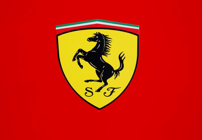 Formula One F1 - Italian Grand Prix - Circuit of Monza, Monza, Italy - August 30, 2018   General view of the Ferrari logo   REUTERS/Stefano Rellandini