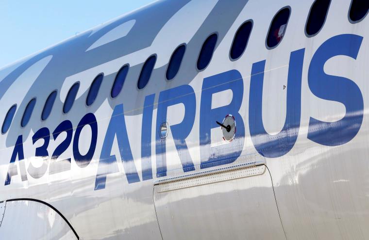 An Airbus A320neo aircraft is pictured during a news co<em></em>nference to announce a partnership between Airbus and Bombardier on the C Series aircraft programme, in Colomiers near Toulouse, France, October 17, 2017. REUTERS/Regis Duvignau