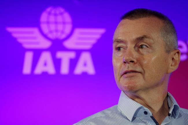 Willie Walsh, Director General of the Internatio<em></em>nal Air Transport Association, takes part in a panel discussion at the Internatio<em></em>nal Air Transport Association's (IATA) Annual General Meeting in Boston, Massachusetts, U.S., October 5, 2021.   REUTERS/Brian Snyder/File Photo