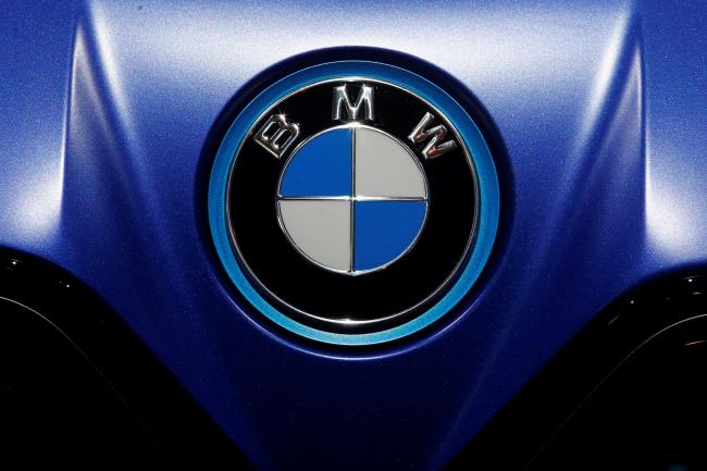 BMW logo is seen during Munich Auto Show, IAA Mobility 2021 in Munich, Germany, September 8, 2021. REUTERS/Wolfgang Rattay