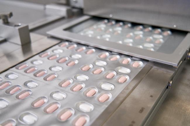 Paxlovid, a Pfizer's coro<em></em>navirus disease (COVID-19) pill, is seen manufactured in Ascoli, Italy, in this undated handout photo obtained by Reuters on November 16, 2021. Pfizer/Handout via REUTERS  