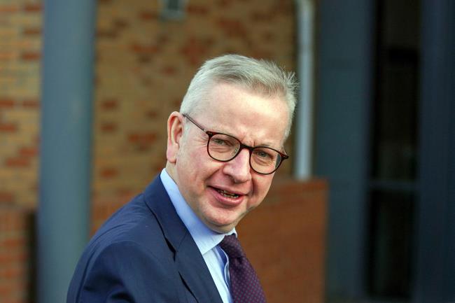 Britain's Housing Secretary Michael Gove arrives for a regio<em></em>nal cabinet meeting at Rolls Royce in Bristol, Britain October 15, 2021. Steve Parsons/Pool via REUTERS/Files