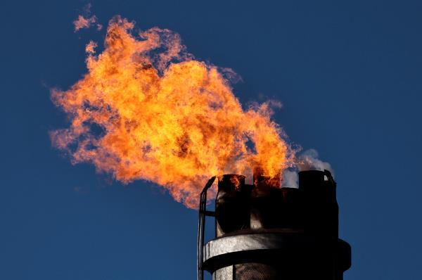 Industrial facilities of the PCK Raffinerie oil refinery in Schwedt/Oder