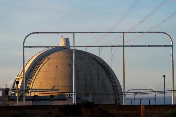 One of the two now closed reactors of the San o<em></em>nofre nuclear generating station is shown at the nuclear power plant located south of San Clemente