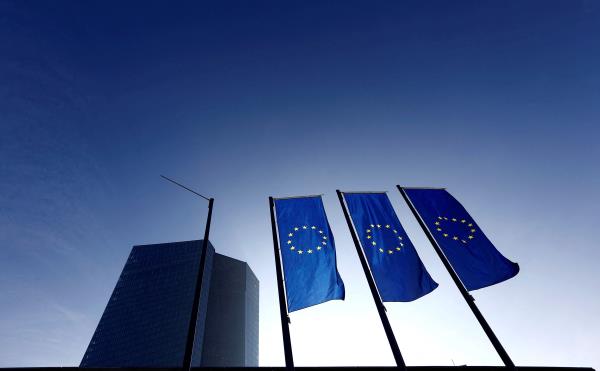 The European Central Bank (ECB) headquarters is pictured in Frankfurt