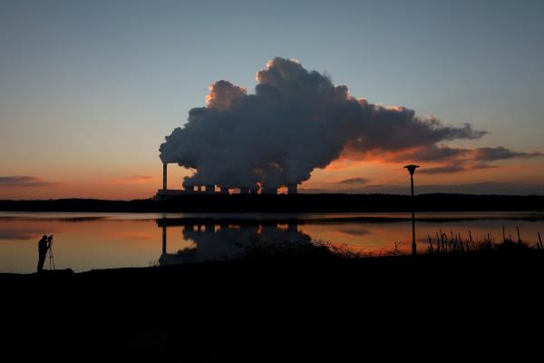 Smoke and steam billows from Belchatow Power Station, Europe's largest coal-fired power plant operated by PGE Group, near Belchatow,