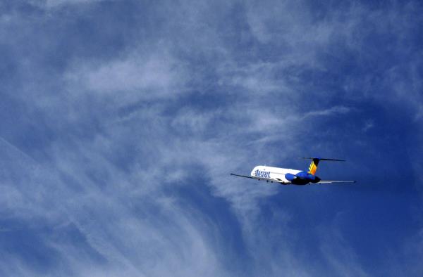 FILE PHOTO - An Allegiant Air passenger jet takes off from the Mo<em></em>nterey airport