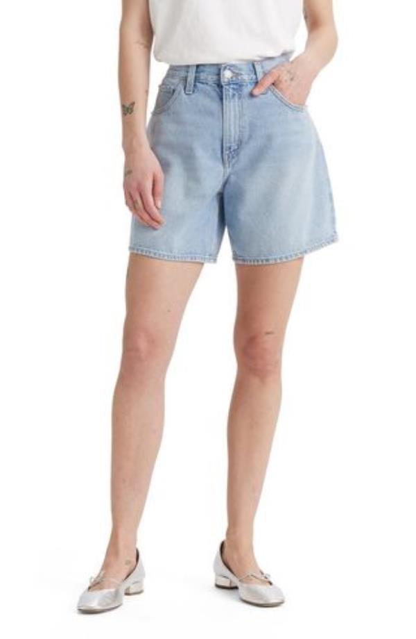 Baggy High Waist Denim Shorts