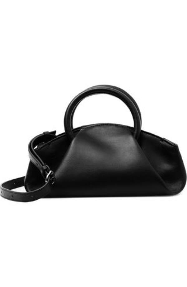 Fold Leather Micro Tote Bag