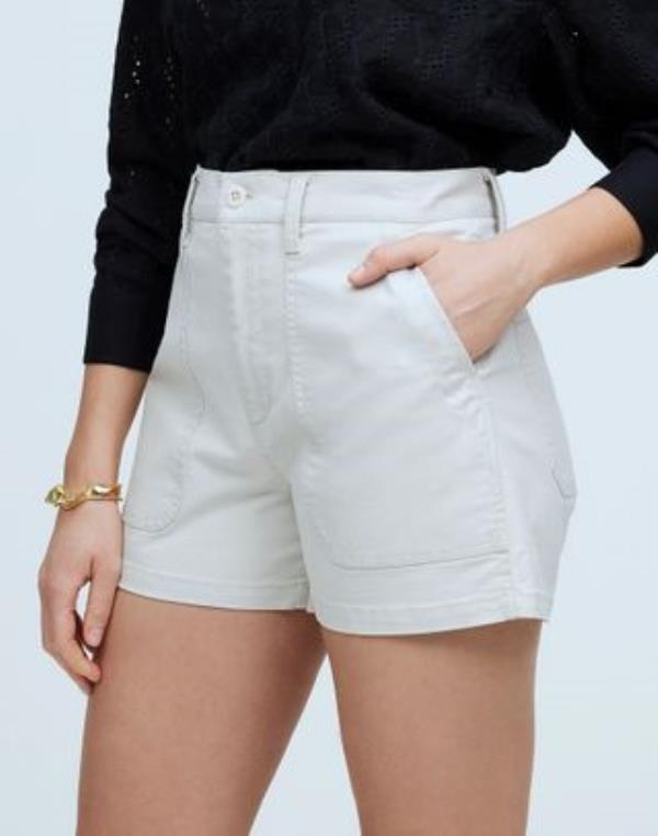 Madewell The Perfect Vintage Fatigue Shorts in Form Grey