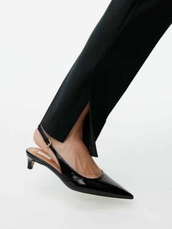 Slingback Leather Pumps