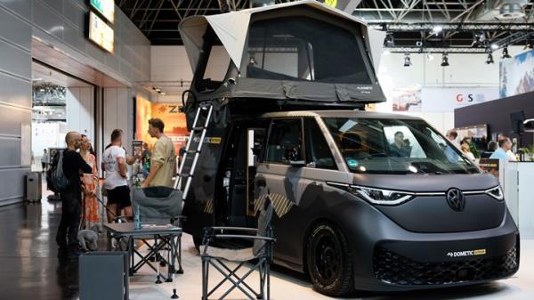 2023 Dusseldorf Caravan Salon - VW ID. Buzz with roof tent