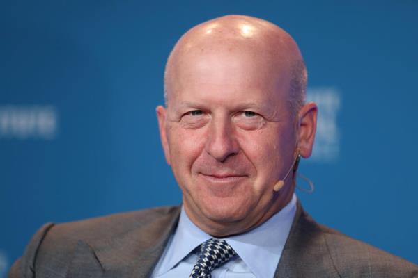 David M. Solomon, President and Chief Operating Officer, Goldman Sachs, speaks at the Milken Institute's 21st Global Co<em></em>nference in Beverly Hills, California, U.S. April 30, 2018. REUTERS/Lucy Nicholson