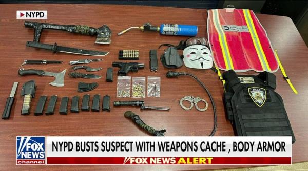'What if?': NYPD busts suspect with weapons cache, body armor