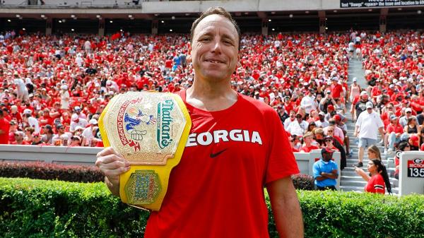 Joey Chestnut at a Georgia game