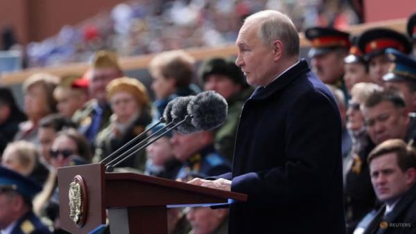 Putin says nuclear forces 'always' on /con<em></em>firm/i in Victory Day speech