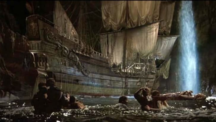 Pirate ship scene from 1985's "The Goonies."