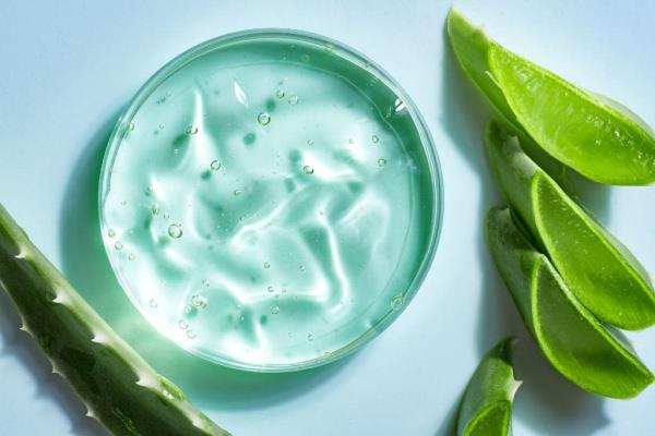 aloe gel soothes irritations and moisturizes