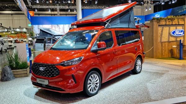 2023 Dusseldorf Caravan Salon - Ford Ranger pickup with camper back, side view
