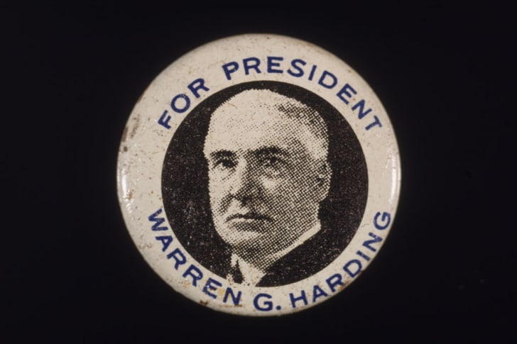 Warren G. Harding Campaign Button 