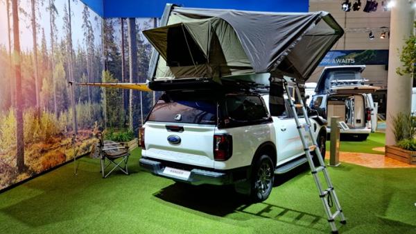 2023 Dusseldorf Caravan Salon - Ford Ranger pickup with camper back