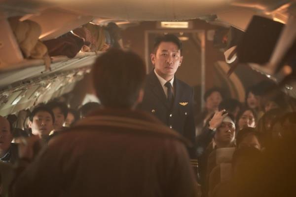 This still image, provided by Kidari Studio on June 14, 2024, shows actor Ha Jung-woo as pilot Tae-in the new Korean action-thriller 