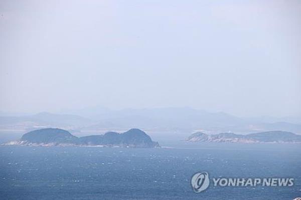 This photo, provided by South Korea's o<em></em>ngjin county on June 1, 2024, captures North Korea's coastal area of Gaemori near the western inter-Korean border. (PHOTO NOT FOR SALE) (Yonhap) 