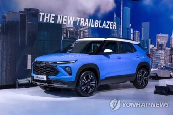 This file photo provided by GM Korea shows the Trailblazer compact SUV. (PHOTO NOT FOR SALE) (Yonhap)