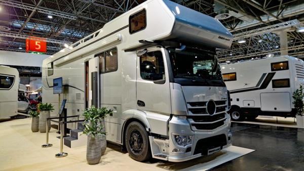 2023 Dusseldorf Caravan Salon - Bimobile Iveco off-road RV, front