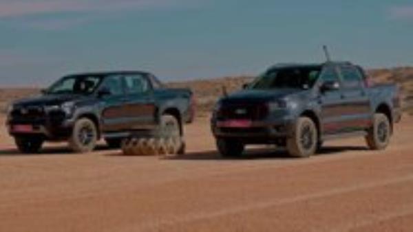 ford ranger toyota hilux race