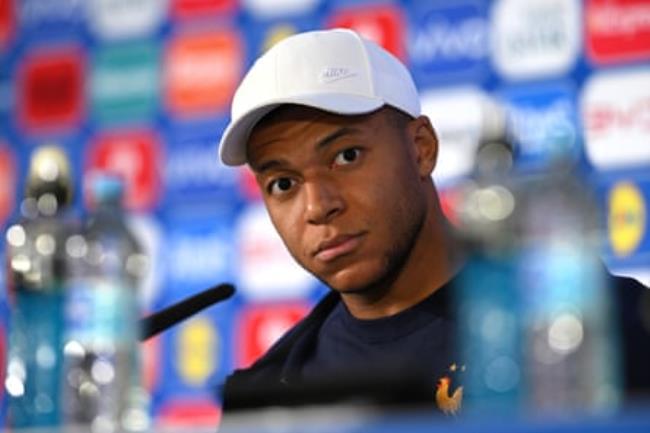 Kylian Mbappé, earlier.