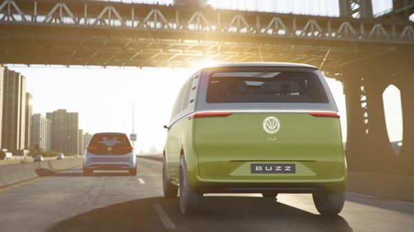 Long-wheelba<em></em>se Volkswagen ID. Buzz makes European debut at VW Bus Festival in Hanover