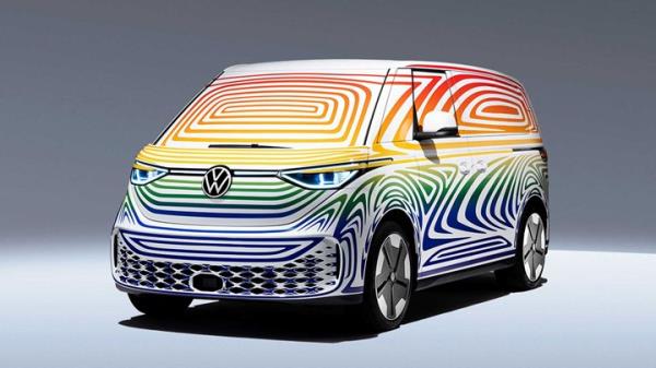 Long-wheelba<em></em>se Volkswagen ID. Buzz makes European debut at VW Bus Festival in Hanover