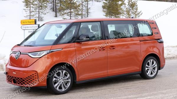 2024 VW ID.Buzz LWB, Orange, profile