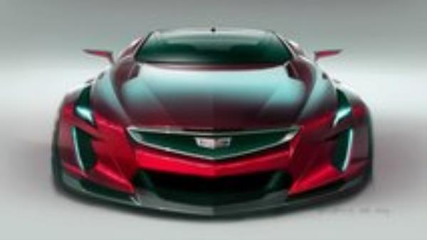 gm shares cadillac sports car sketch corvette overtones