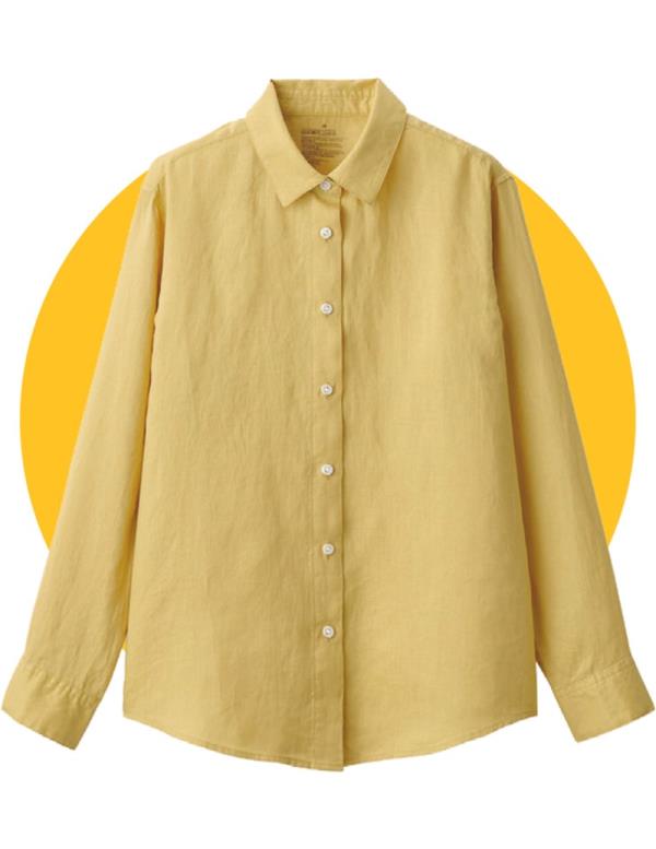 Muji washed linen shirt