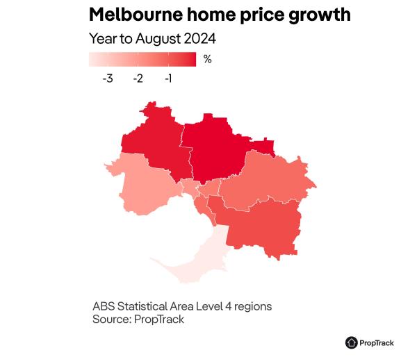 Melbourne property heat map