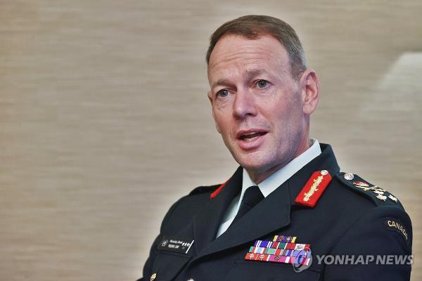 Lt. Gen. Derek Macaulay, deputy commander of the U.N. Command, speaks in an interview with Yo<em></em>nhap News Agency in Seoul on Sept. 11, 2024. (Yonhap)