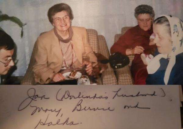 One of Meehan's photos, shared with The Slovak Spectator, features his great-aunts, Bernadette and Mary, and people named Jan (XY's husband) and Halka.