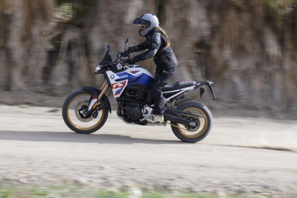 Emily Roberts on the BMW F 900 GS