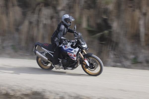 Emily Roberts on the BMW F 900 GS