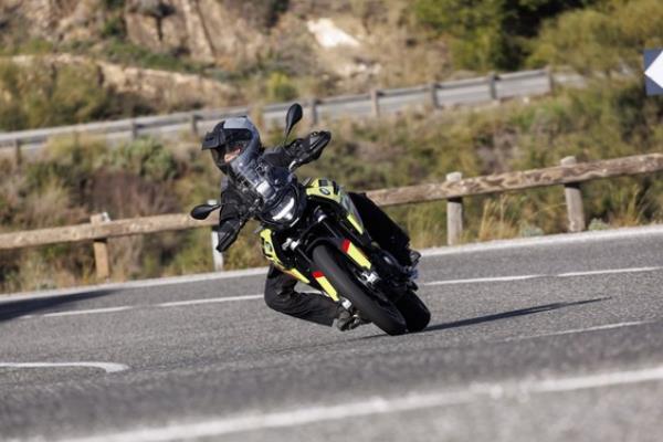 Emily Roberts on the BMW F 900 GS