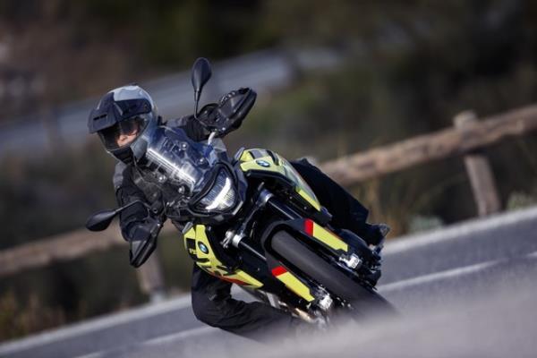 Emily Roberts on the BMW F 900 GS