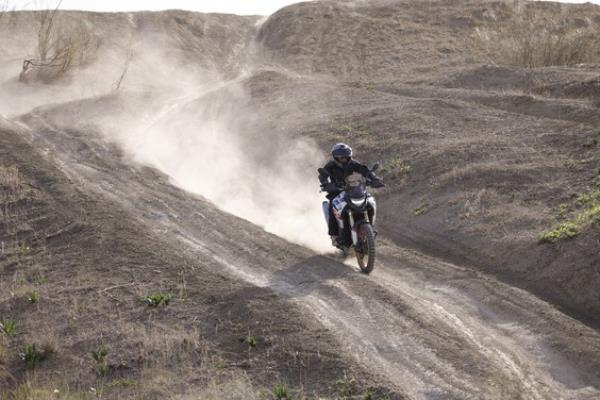 Emily Roberts on the BMW F 900 GS