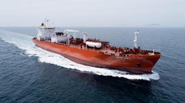 A liquefied petroleum gas carrier by HD Korea Shipbuilding & Offshore Engineering Co. (PHOTO NOT FOR SALE) (Yonhap)