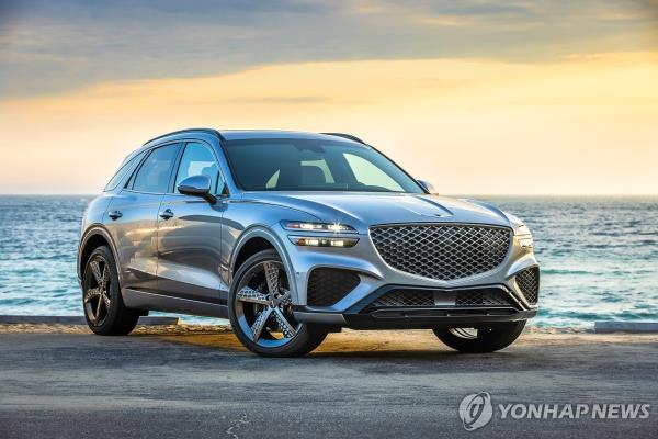 This photo provided by Hyundai Motor Group shows the GV70 model of its premium automotive brand Genesis. (PHOTO NOT FOR SALE) (Yonhap)