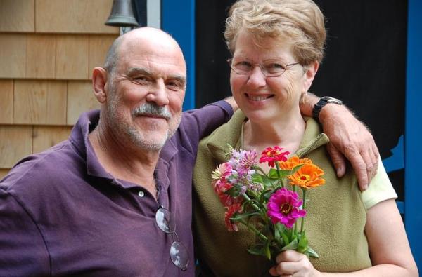 The author and Sven at Wellfleet’s Chez Sven. 