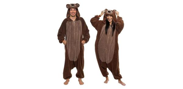 Funziez! Sherpa Bear Adult o<em></em>nesie - Animal Halloween Costume