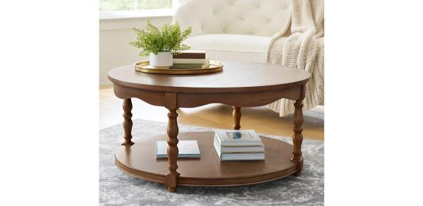 Pio<em></em>neer Woman Helen Round Coffee Table, Heirloom Brown