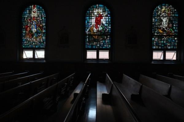 Sacred Heart of Mary in Dundalk is one of the parishes slated by the Archdiocese of Baltimore to merge. Parishio<em></em>ners of the Sacred Heart of Mary Church and those in other churches have filed an appeal. (Kim Hairston/Staff)